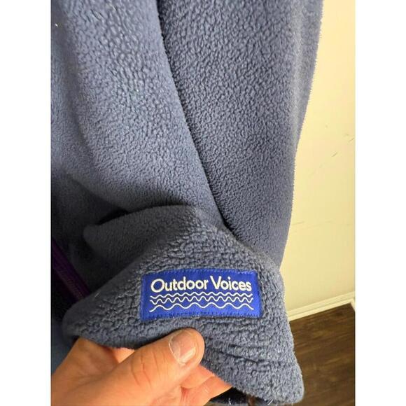 Outdoor Voices PrimoFleece Full Zip Jacket - XXXL Blue (unisex) - Picture 2 of 6